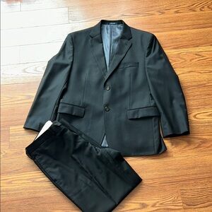 Ralph Ralph Lauren Exclusive Dillards 2Pc Suit. Blazer 42s Pants 34x30 Jet Black